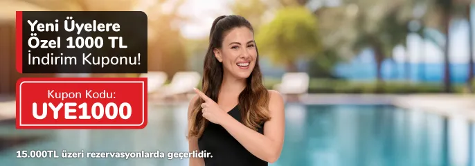 Yeni Üyelere Özel 1000 TL İndirim Kuponu!