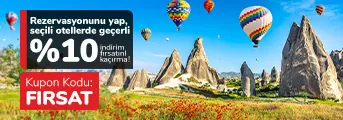 Seçili Otellerde %10 İndirim!